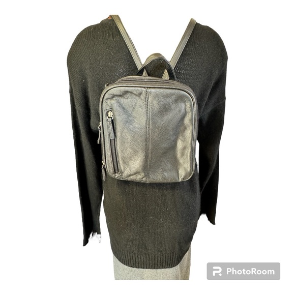 Rare Marino Fabiani Leather Backpack Bag - Picture 4 of 12